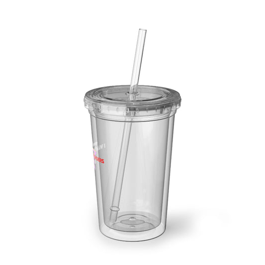 Clear Acrylic Tumbler - "I Want Hot Wonders" Pink Star