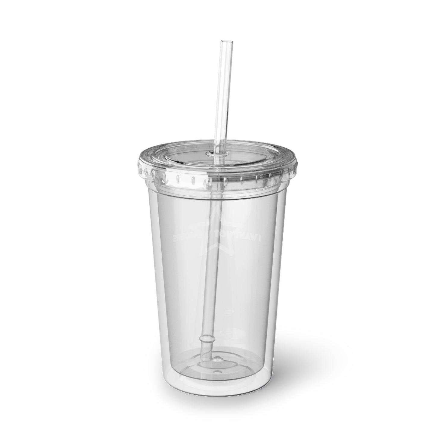 Clear Acrylic Tumbler - "I Want Hot Wonders" Pink Star