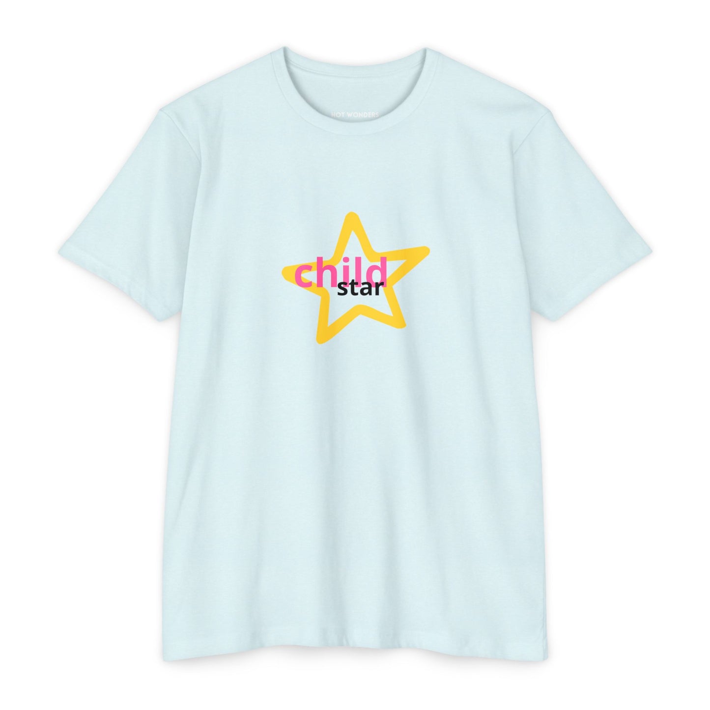 child starT-Shirt | Minimal Text Graphic, Black Casual Tee