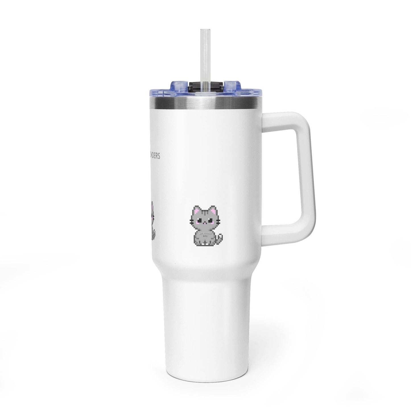 40oz Vacuum Tumbler - Insulated Travel Mug with Handle (Hot Wonders)