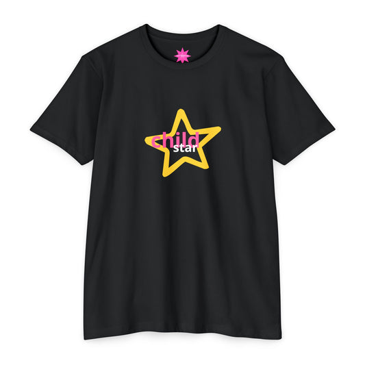 💋 Hot Wonders “Child Star” Black T-Shirt