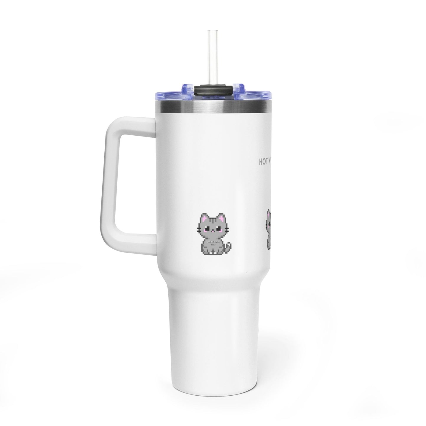 40oz Vacuum Tumbler - Insulated Travel Mug with Handle (Hot Wonders)
